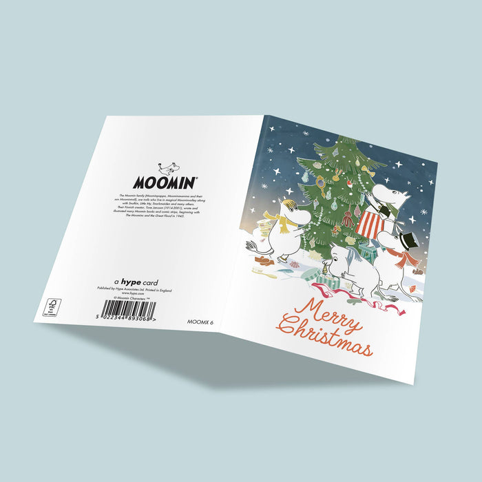 Moomin | Weihnachtskarte - Baumschmücken