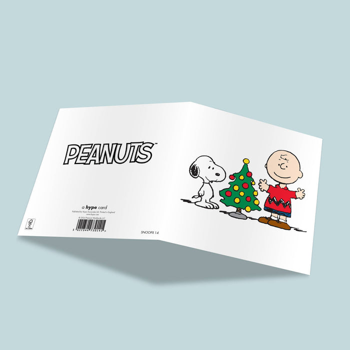 Peanuts | Weihnachtskarte - Snoopy Kleiner Baum