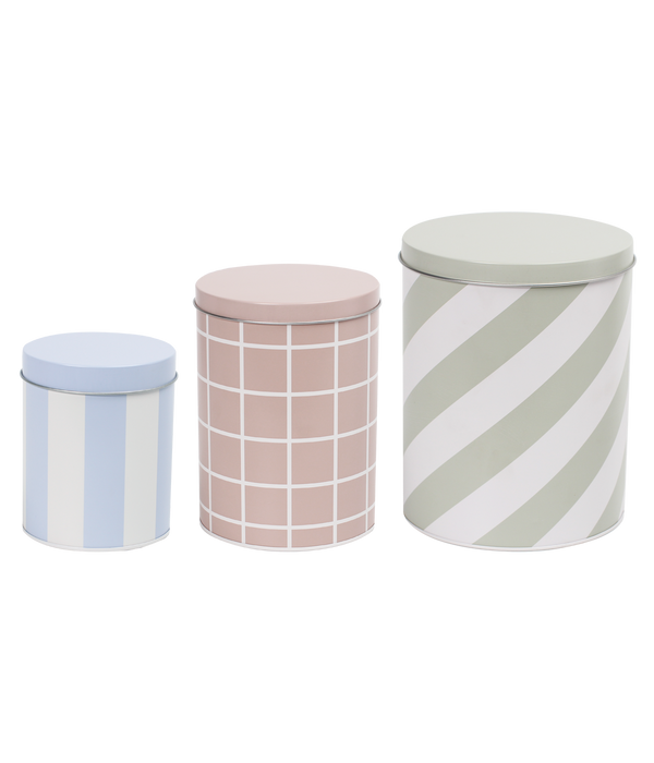 Muurla | Dosenset Stripes grün