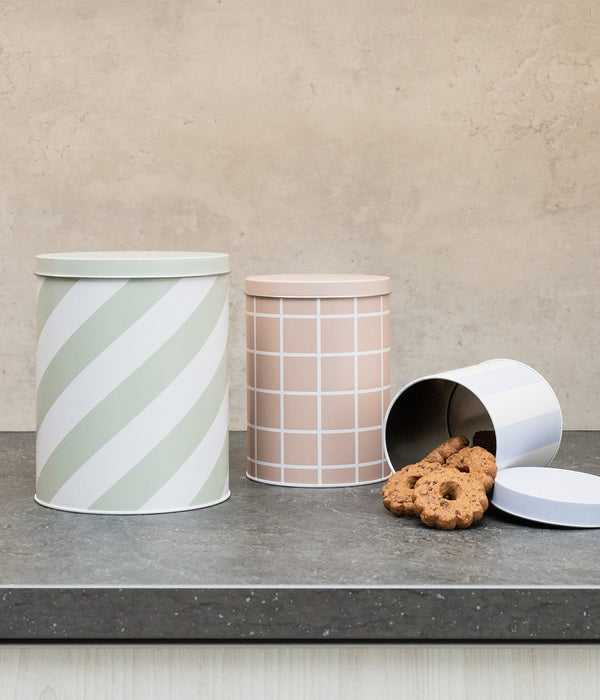 Muurla | Dosenset Stripes grün