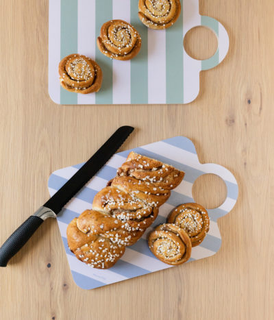 Muurla | Servier-und Schneidebrett blau