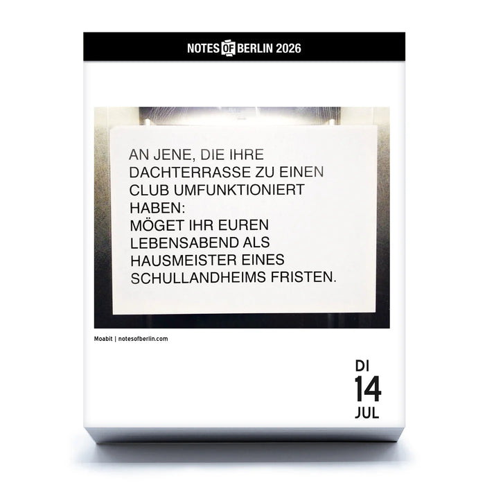 Notes of Berlin 2026