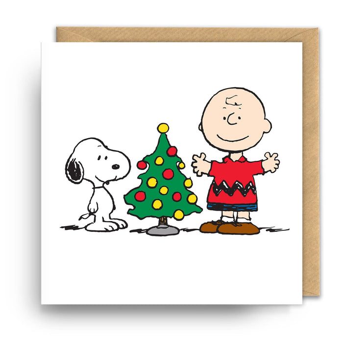 Peanuts | Weihnachtskarte - Snoopy Kleiner Baum