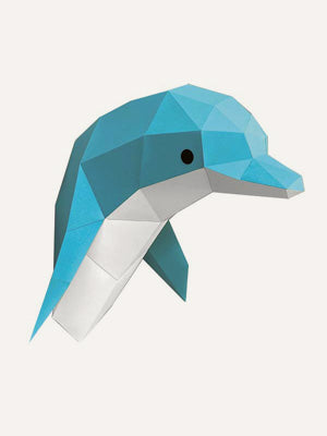 Papiertrophäe - DIY Kit Delphin